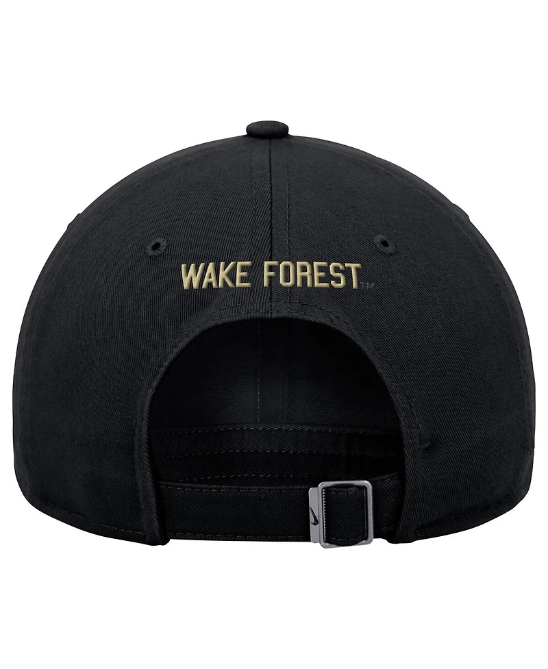 Nike Men's Black Wake Forest Demon Deacons Club Adjustable Hat