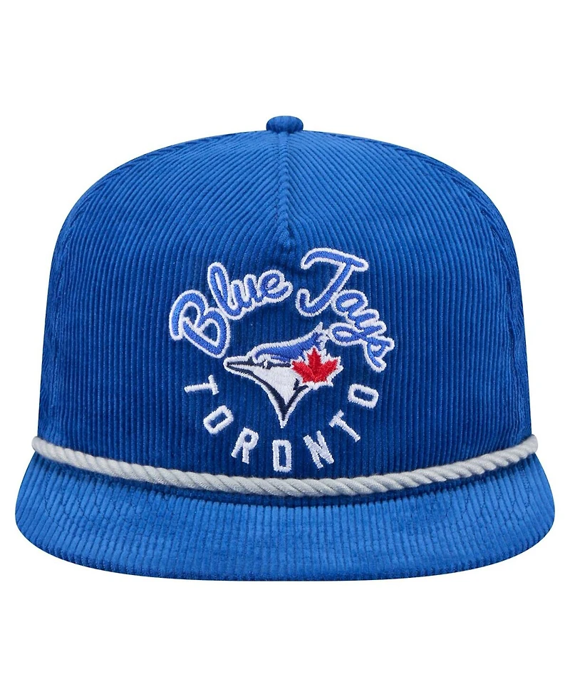 New Era Men's Royal Toronto Blue Jays Full Circle Corduroy Golfer Adjustable Hat