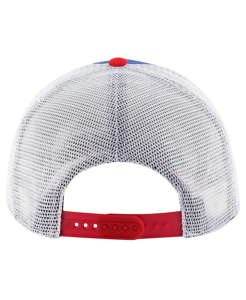 '47 Brand Men's Royal Texas Rangers Gridiron Super Stripe Relaxed Trucker Hitch Adjustable Hat