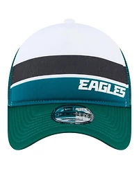 New Era Preschool Midnight Green Philadelphia Eagles Sport Night Color Block 9FORTY A-Frame Trucker Adjustable Hat