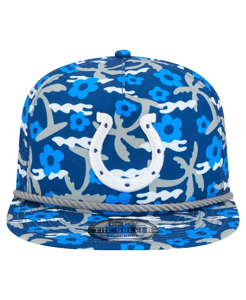 New Era Men's Royal Indianapolis Colts Wakey Golfer Snapback Hat