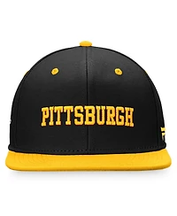 Fanatics Men's Black/Gold Pittsburgh Penguins Heritage City Two-Tone Snapback Hat