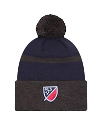 New Era Men's Red St. Louis City Sc 2025 Kickoff Cuffed with pom Knit hat