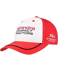 Stewart-Haas Racing Team Collection Men's White/Red Chase Briscoe Mahindra Uniform Adjustable Hat