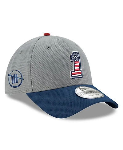 New Era Men's Gray/Navy Ross Chastain Salute 9FORTY Adjustable Hat