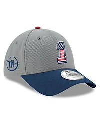 New Era Men's Gray/Navy Ross Chastain Salute 9FORTY Adjustable Hat