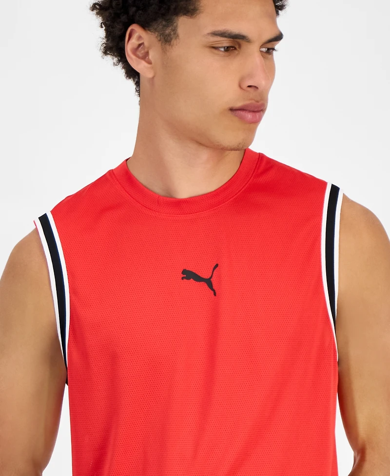 Puma Men's Winning Shot Regular-Fit Mesh Logo Tank Top