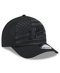 New Era Men's Black Ryan Blaney American Flag 9FORTY M-Crown A-Frame Adjustable Hat