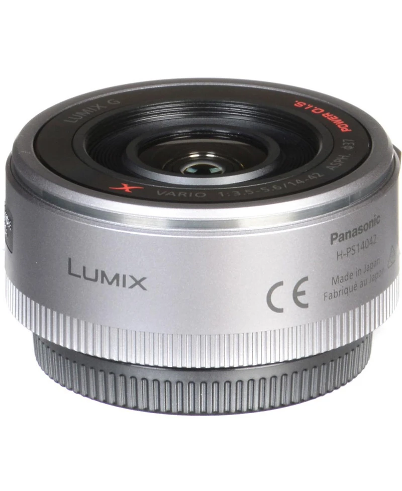 Panasonic Lumix G X Vario Pz 14-42mm f/3.5-5.6 Aspherical Lens for Micro Four Thirds, Silver