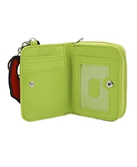 Grinch 3D Face Zip Around Women's Wallet