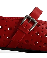 Bernardo Borden Perf Mary Jane Flat