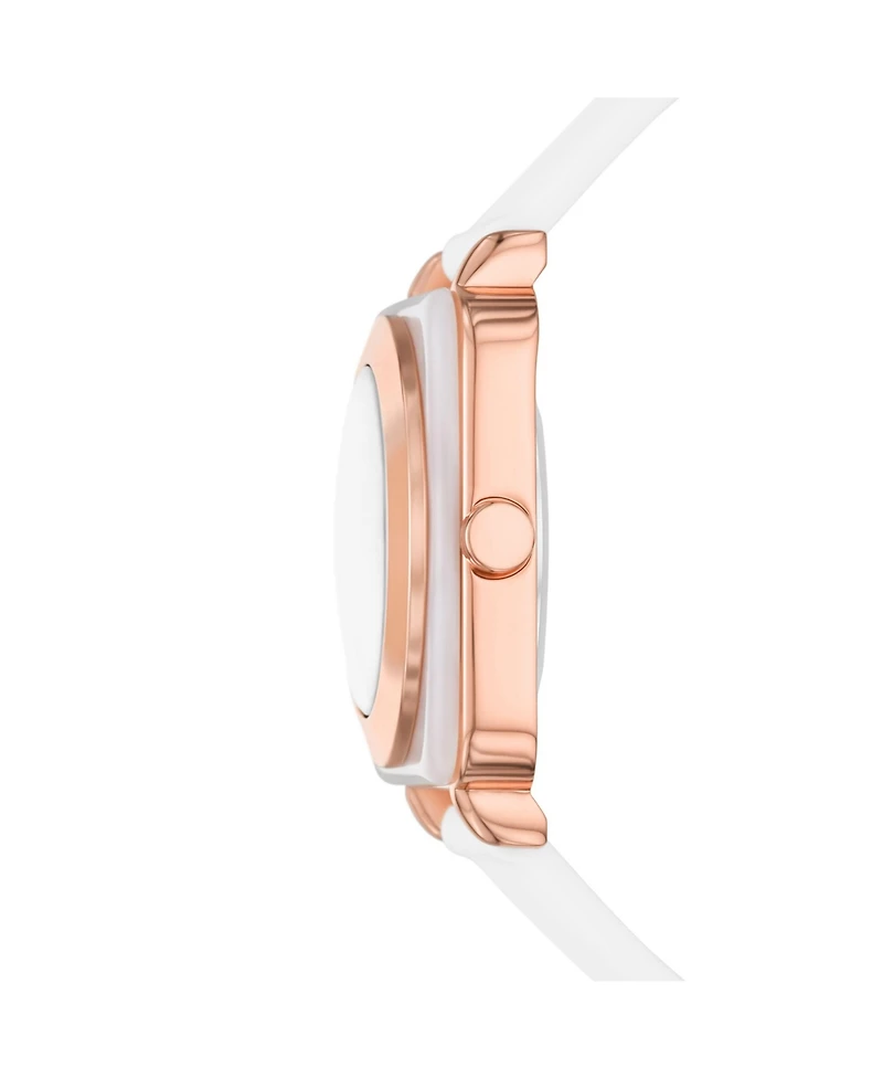 Skechers Women's Calabar Three-Hand, White Alloy Watch