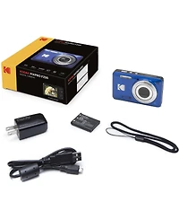 Kodak Kodak Pixpro FZ55-bk 16MP Digital Camera 5X Optical Zoom 28mm Wide Angle 1080P Full Hd Video 2.7" Lcd Vlogging Camera. Bundle with Sd Card and S