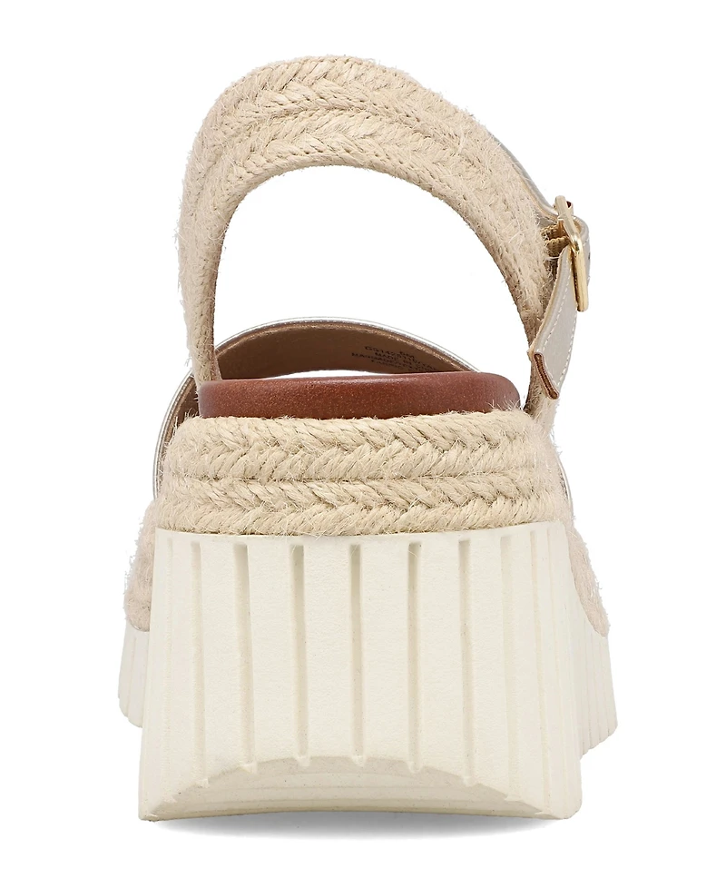 Mia Women's Yanis Round Toe Wedge Sandals