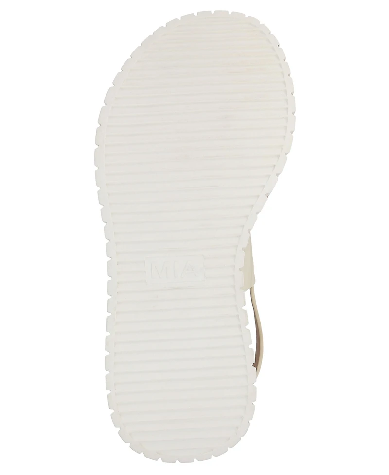 Mia Women's Yuna Round Toe Wedge Sandals