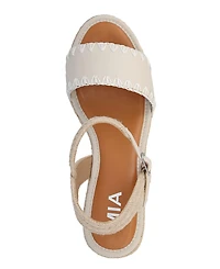 Mia Women's Becky Round Toe Wedge Sandals