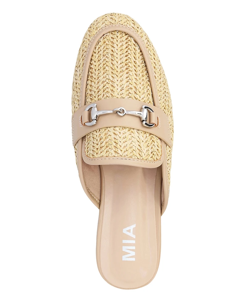 Mia Women's Desz Slip-On Woven Mules