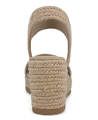 Mia Women's Brittni Round Toe Wedge Sandals