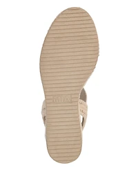 Mia Women's Bayle Round Toe Wedge Sandals