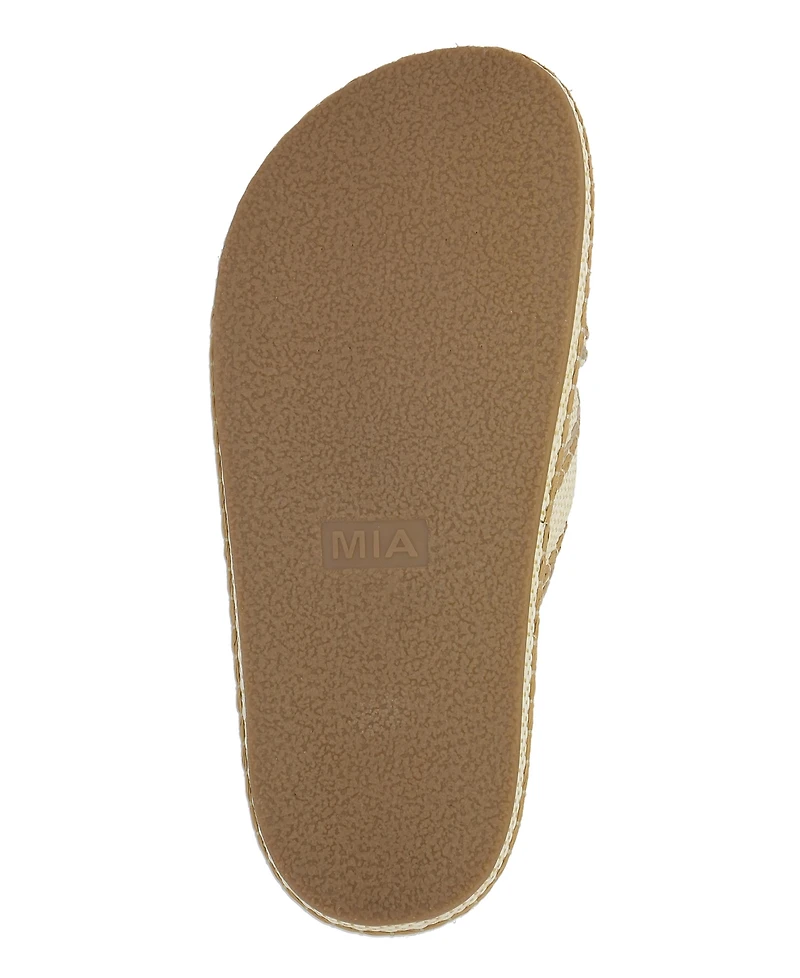 Mia Women's Giade Raffia Slip-On Sandals