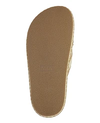Mia Women's Giade Raffia Slip-On Sandals