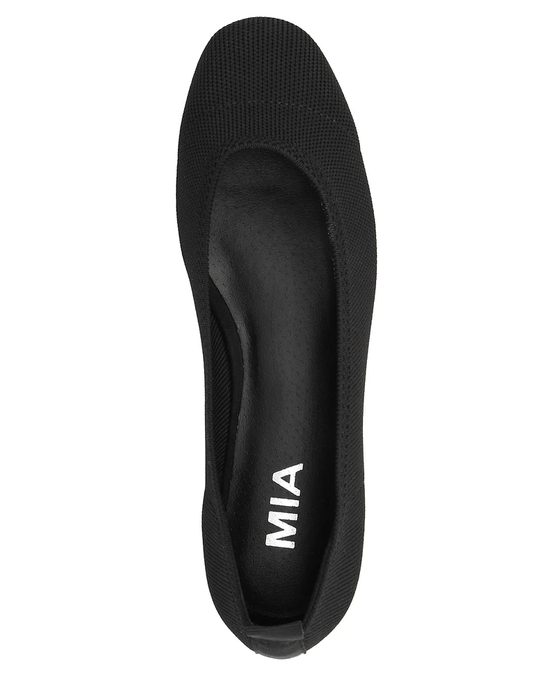 Mia Women's Rasia Ballet Knit Round Toe Flats