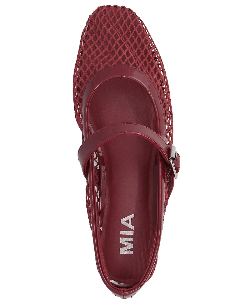 Mia Women's Rayza Mary-Jane Round Toe Flats