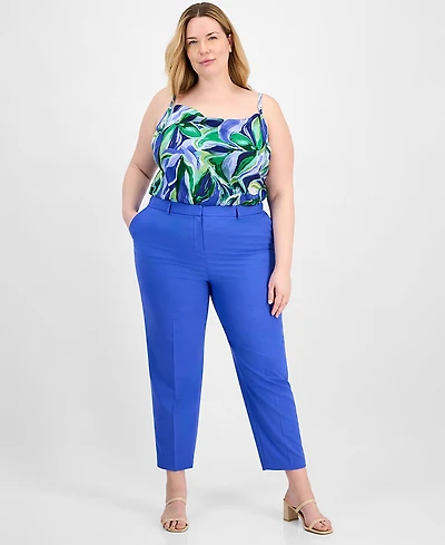 Tahari Asl Plus Classic Ankle Pants