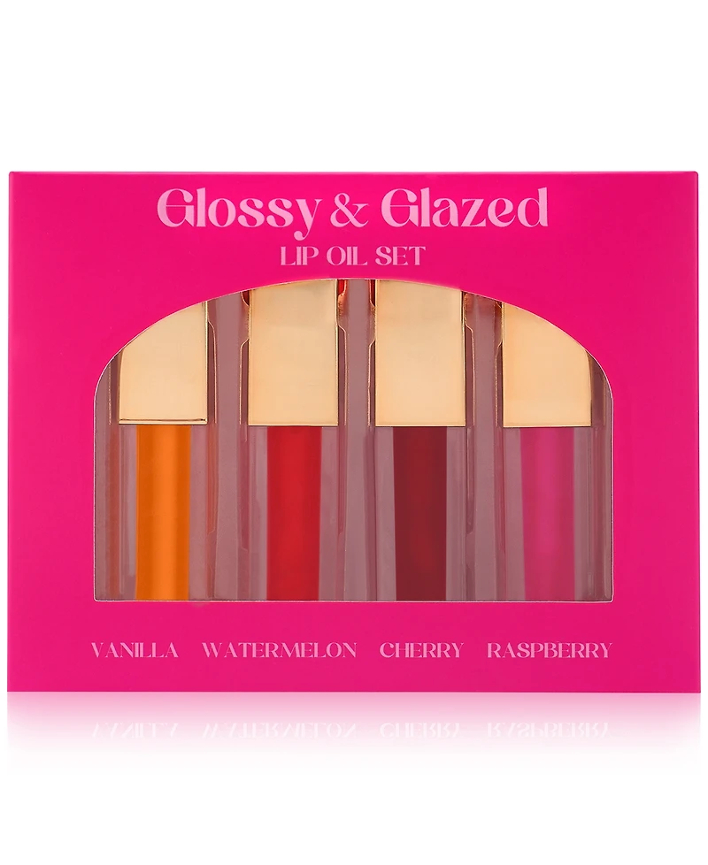 4-Pc. Glossy & Glazed Lip Oil Set, Created for Macy's