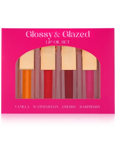 4-Pc. Glossy & Glazed Lip Oil Set, Created for Macy's