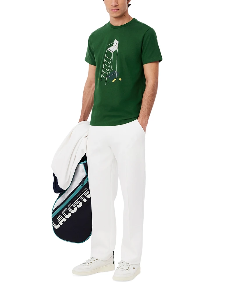 Lacoste Men's Short Sleeve Performance Tennis Graphic T-Shirt - S30