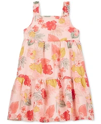 Carter's Toddler Girls Cotton Floral-Print Tiered Dress