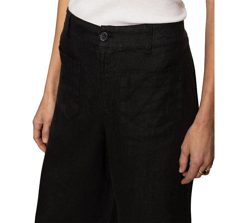 Sanctuary Women's The Linen Marine Wide-Leg Pants