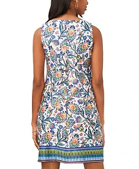 Msk Petite Paisley Three-Ring Sleeveless Shift Dress