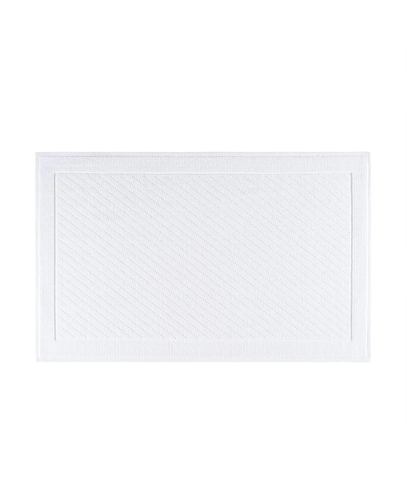 Host & Home Cotton Bath Rug, Stylish Textured Woven Design, Slip Resistant Backing, 5 Color Options, 2-Piece Set - 17x24 & 20x32