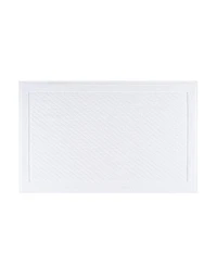 Host & Home Cotton Bath Rug, Stylish Textured Woven Design, Slip Resistant Backing, 5 Color Options, 2-Piece Set - 17x24 & 20x32