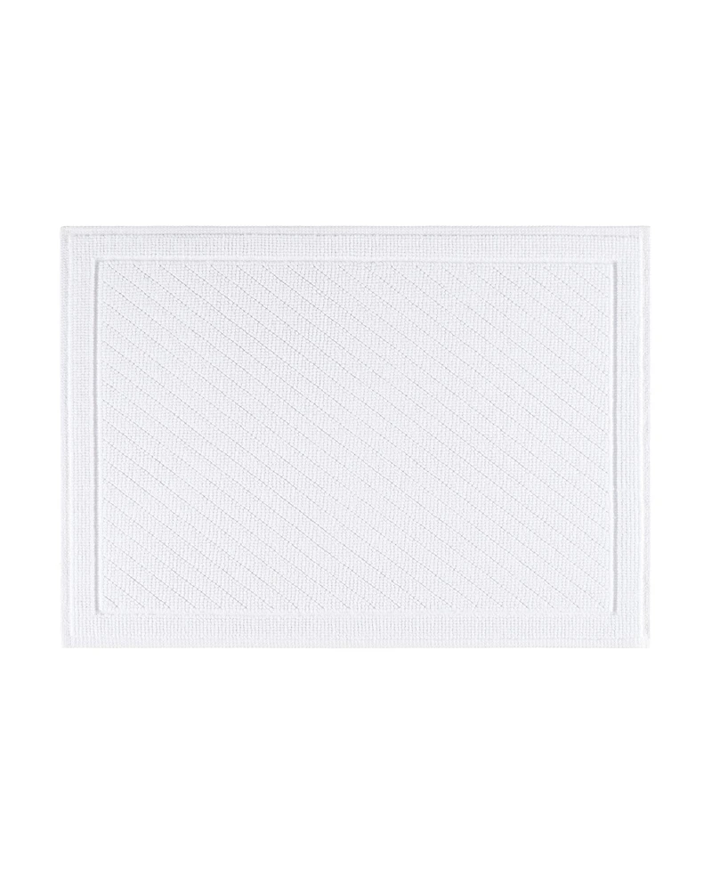 Host & Home Cotton Bath Rug, Stylish Textured Woven Design, Slip Resistant Backing, 5 Color Options, 2-Piece Set - 17x24 & 20x32