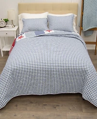 Donna Sharp Stars and Stripes Americana -Pc. Quilt Set