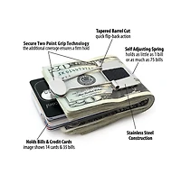 Speidel Bill Binder - Money Clip & Credit Card Holder Brushed