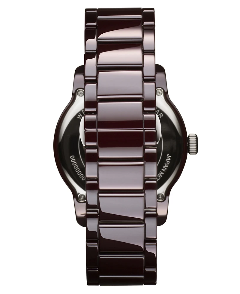 Mvmt Men's Classic Ii Dark Red Ceramic Bracelet Watch, 44mm