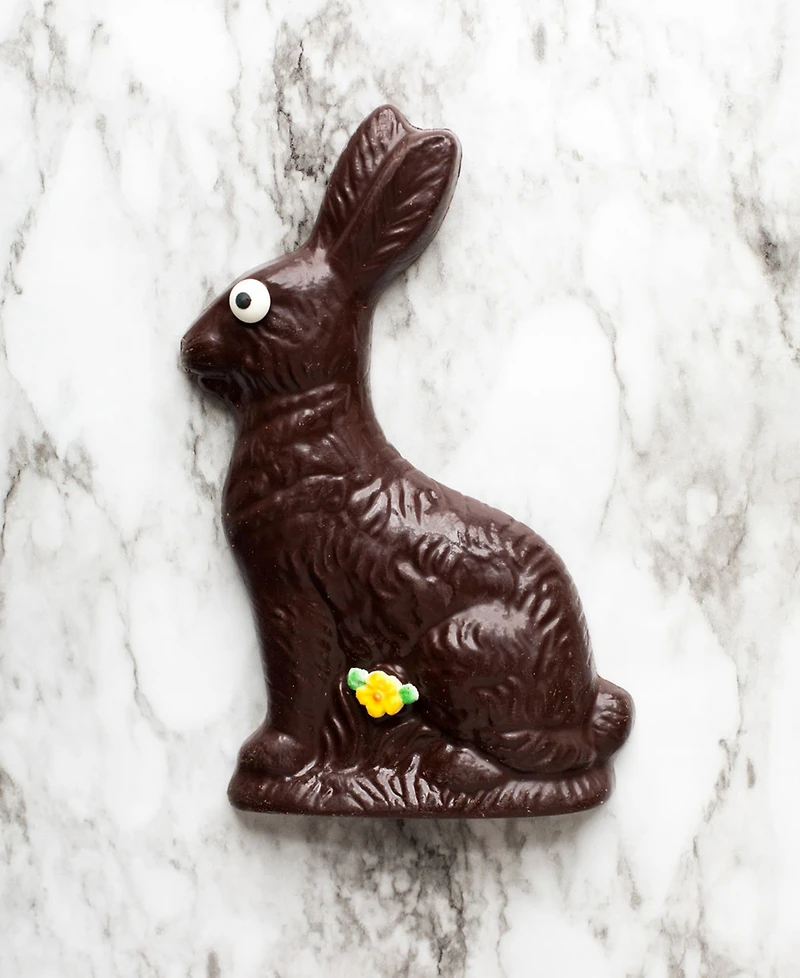 Sugar Plum Chocolates Dark Chocolate Solid Easter Bunny, 8oz