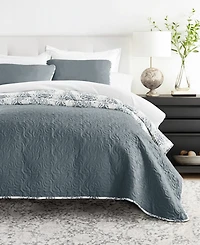 ienjoy Home Distressed Diamond Reversible -Pc. Lightweight Quilt Set