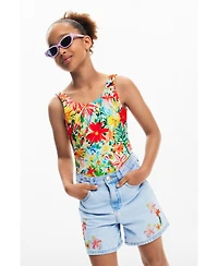 Desigual Girls Girls's Printed denim pants