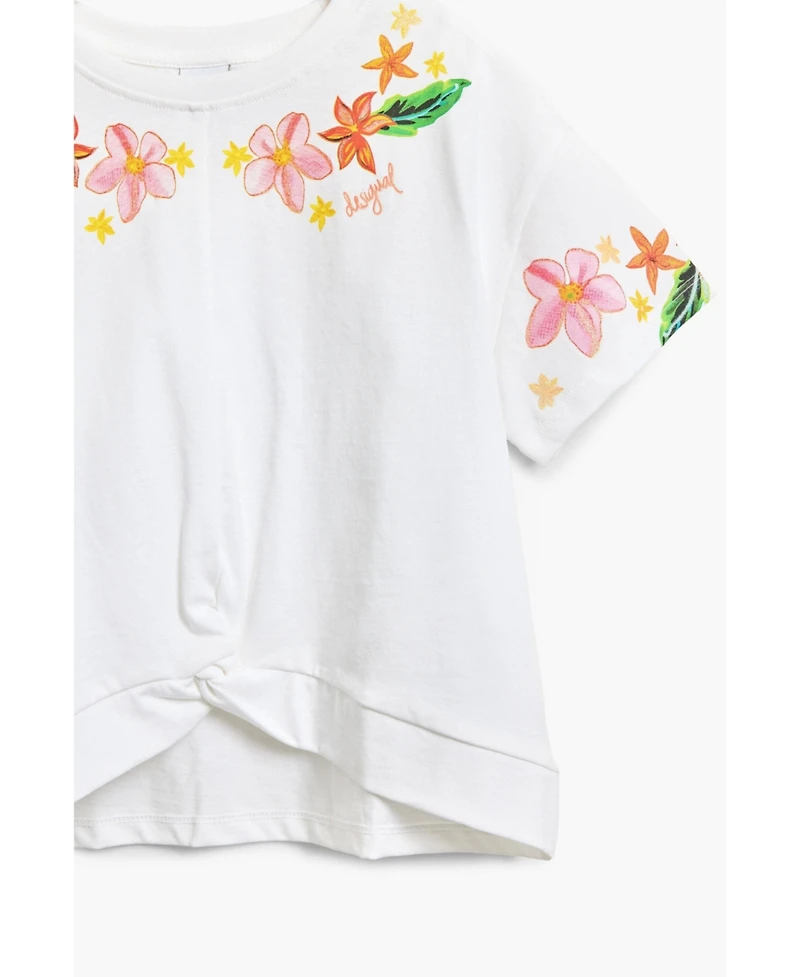 Desigual Girls Girls's Floral knot T-shirt