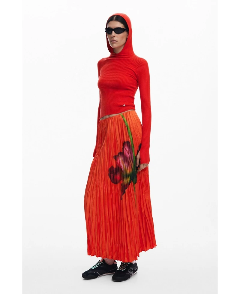 Desigual Women's Floral texture skirt