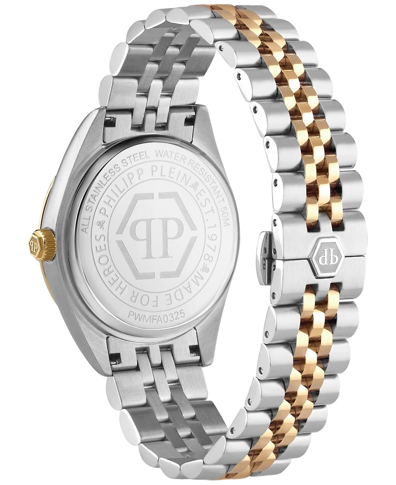 Philipp Plein Men's Date Superlative Two-Tone Stainless Steel Bracelet Watch 41mm