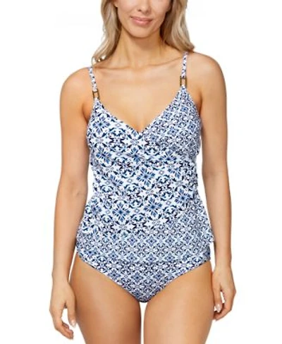 Island Escape Womens Paradise Underwire Tankini Top High Waist Bottoms Exclusively At Macys