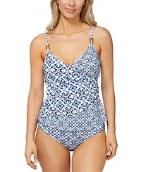 Island Escape Womens Paradise Underwire Tankini Top High Waist Bottoms Exclusively At Macys