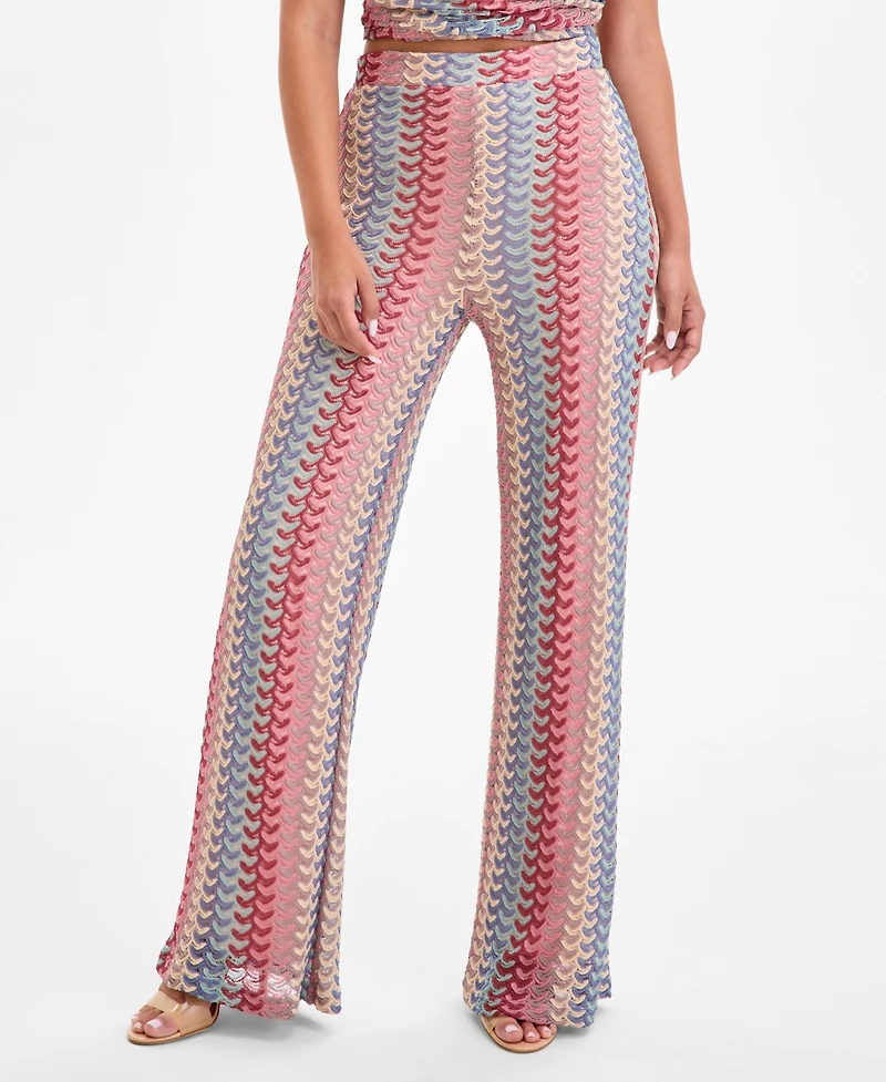 Guess Women's Fearne Knit Wide-Leg Pants
