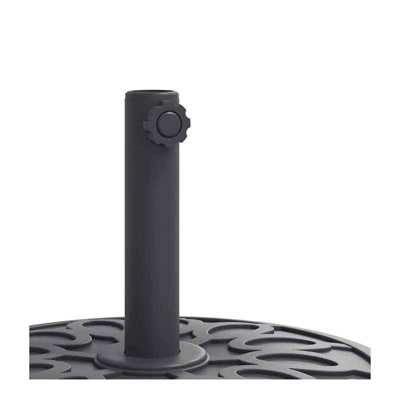 vidaXL Parasol Base Black Pe (Polyethylene) and concrete 26.5 lbs